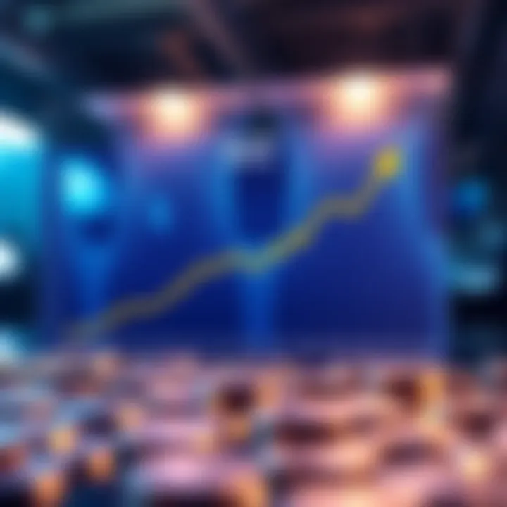 Graph showcasing potential returns from liquidity staking