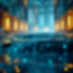 Visual representation of liquidity pools in decentralized finance