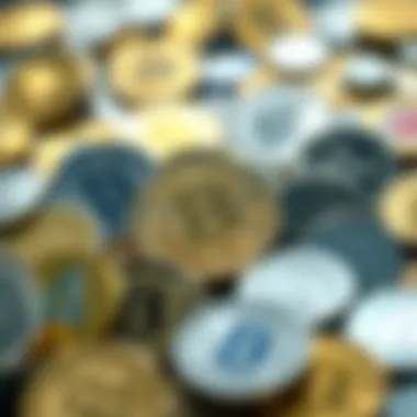 Diverse Altcoin Selection A visual representation of various altcoins available for purchase