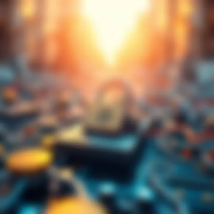 Security Challenges in Blockchain Transactions Concept illustration of security challenges in blockchain