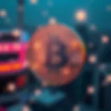 Visual representation of blockchain technology