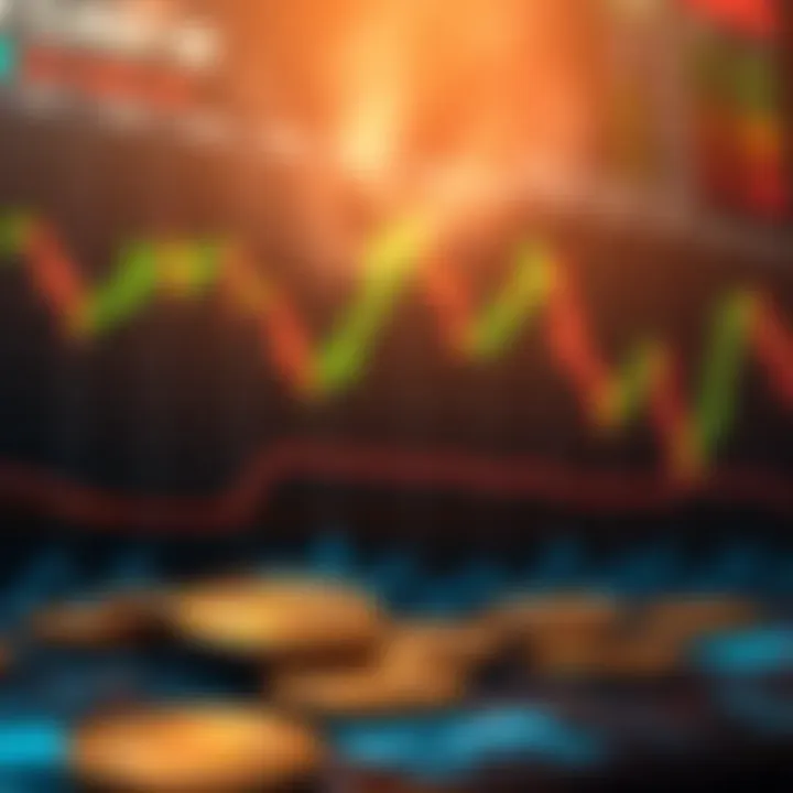 Various types of coin stock charts