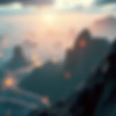 Futuristic digital assets landscape