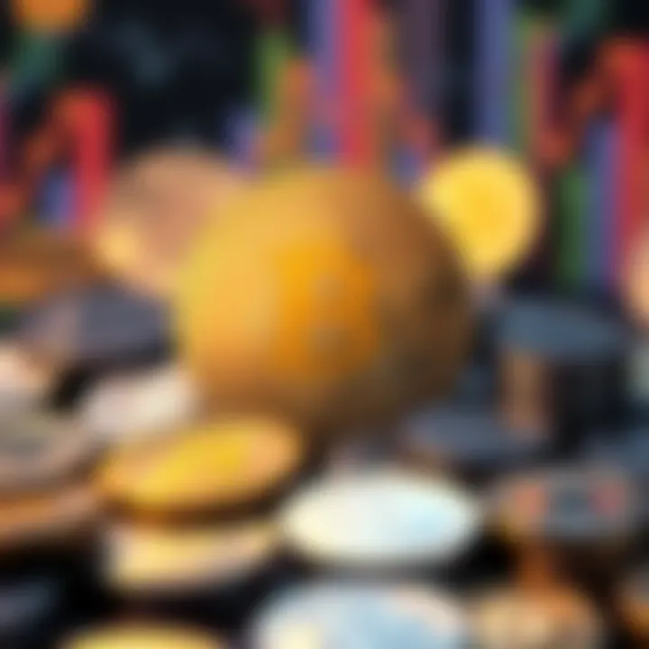 Diverse cryptocurrency portfolio representation