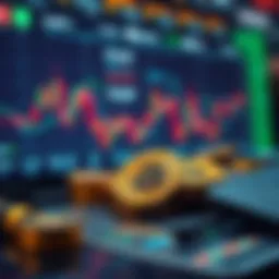 Visual representation of cryptocurrency exchanges and wallets