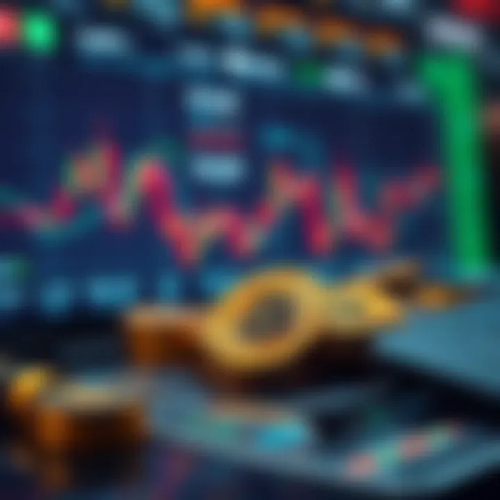 Visual representation of cryptocurrency exchanges and wallets