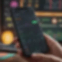 Robinhood app interface showcasing cryptocurrency trading