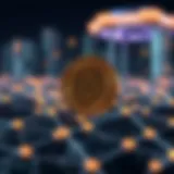 Illustration of Omega Coin blockchain network