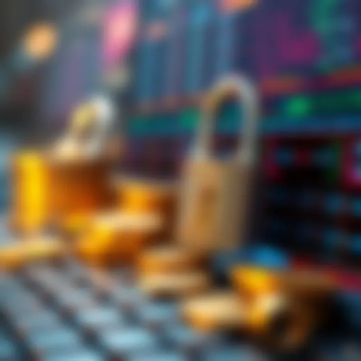 Ensuring Security in Cryptocurrency Transactions Illustration of secure transactions in cryptocurrency