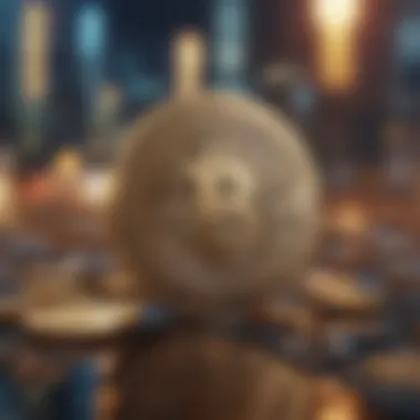 The Magic Coin in Digital Finance Symbolic representation of the magic coin in a digital landscape