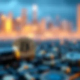 Illustration representing the concept of blend lending in cryptocurrency.