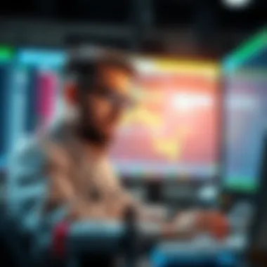 Insights for Cryptocurrency Traders Trader analyzing digital currency market