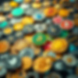 Cryptocurrency logo compilation