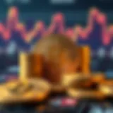 Visual representation of cryptocurrency account balances