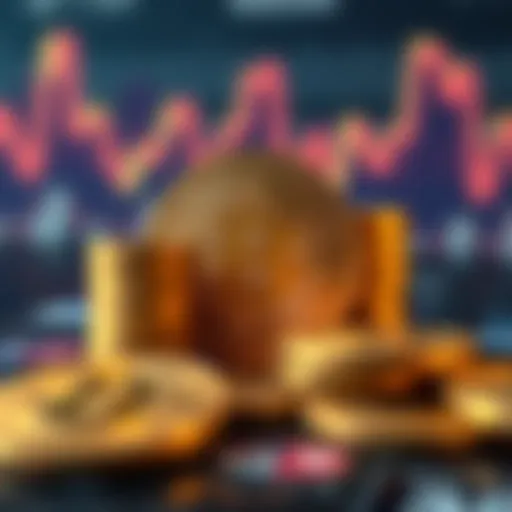 Visual representation of cryptocurrency account balances