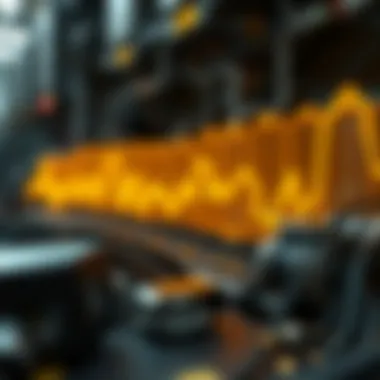 Economic Trends in Cryptocurrency Mining Graphical representation of cryptocurrency economic trends influenced by mining