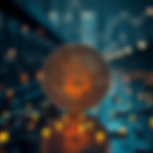 Conceptual representation of blockchain technology