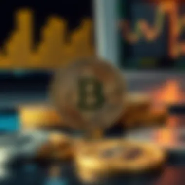 Graphical illustration of cryptocurrency transactions