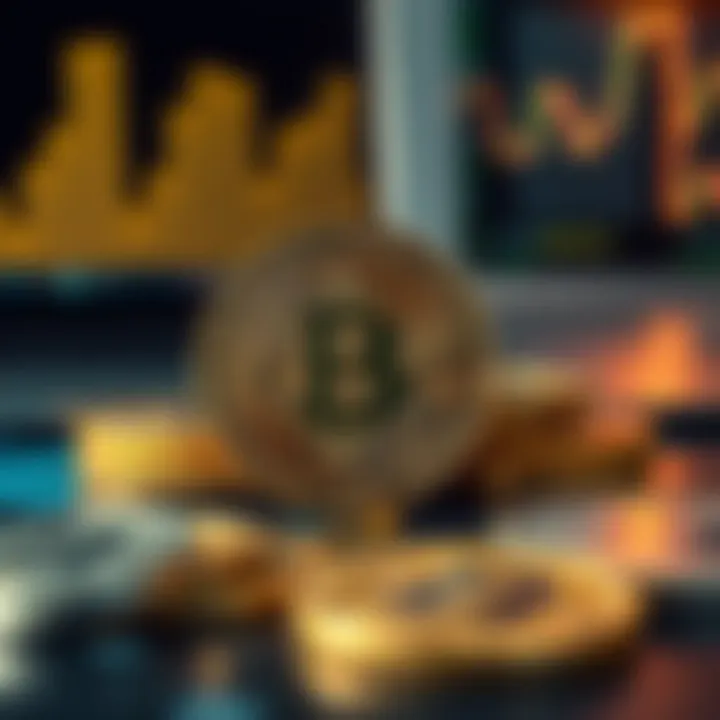 Graphical illustration of cryptocurrency transactions