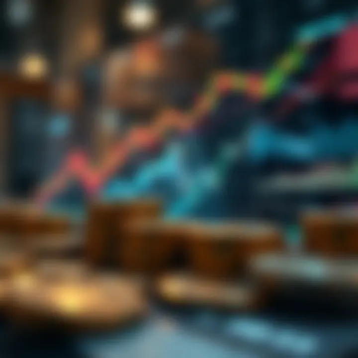 Visual representation of market cap calculation