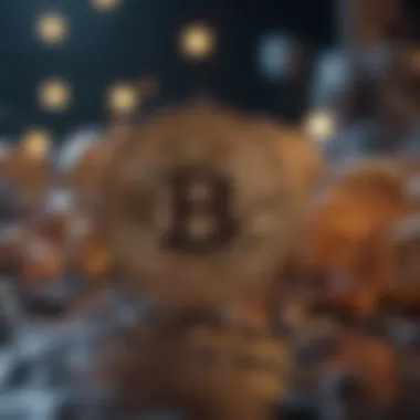 Blockchain Technology in Cryptocurrency Mining Abstract representation of blockchain technology