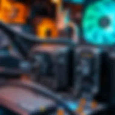 Key Hardware Components for ETC Mining Close-up image of essential mining hardware components