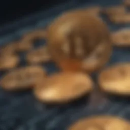 Graphical representation of cryptocurrency price fluctuations