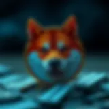 A visual representation of Shiba Inu Coin's logo and branding