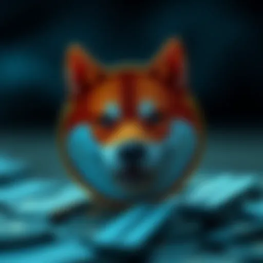 A visual representation of Shiba Inu Coin's logo and branding