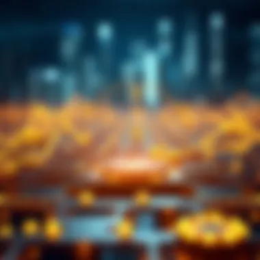 Smart Contract Execution on Blockchain Illustration of a smart contract executing on a blockchain