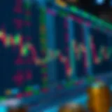 An analytical view of cryptocurrency tickers displayed on a trading platform