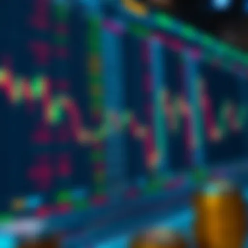 An analytical view of cryptocurrency tickers displayed on a trading platform