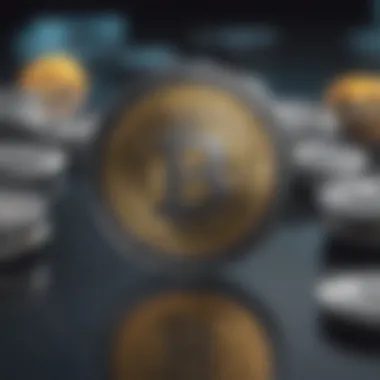 Technological Advancements in Altcoins Graphic illustrating the technological advancements of various altcoins