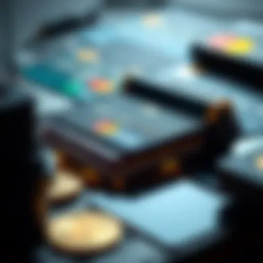 Integrating Credit Cards with Digital Wallets Conceptual image of a digital wallet integrating with credit cards