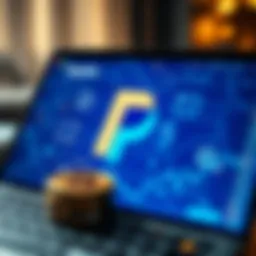 Cryptocurrency logo integration with PayPal interface